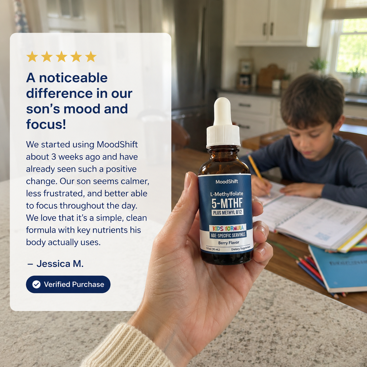 Active Folate + Methyl B12 Drops for Kids
